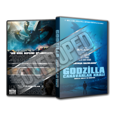 Godzilla Canavarlar Kralı 2019 V2 Türkçe Dvd Cover Tasarımı